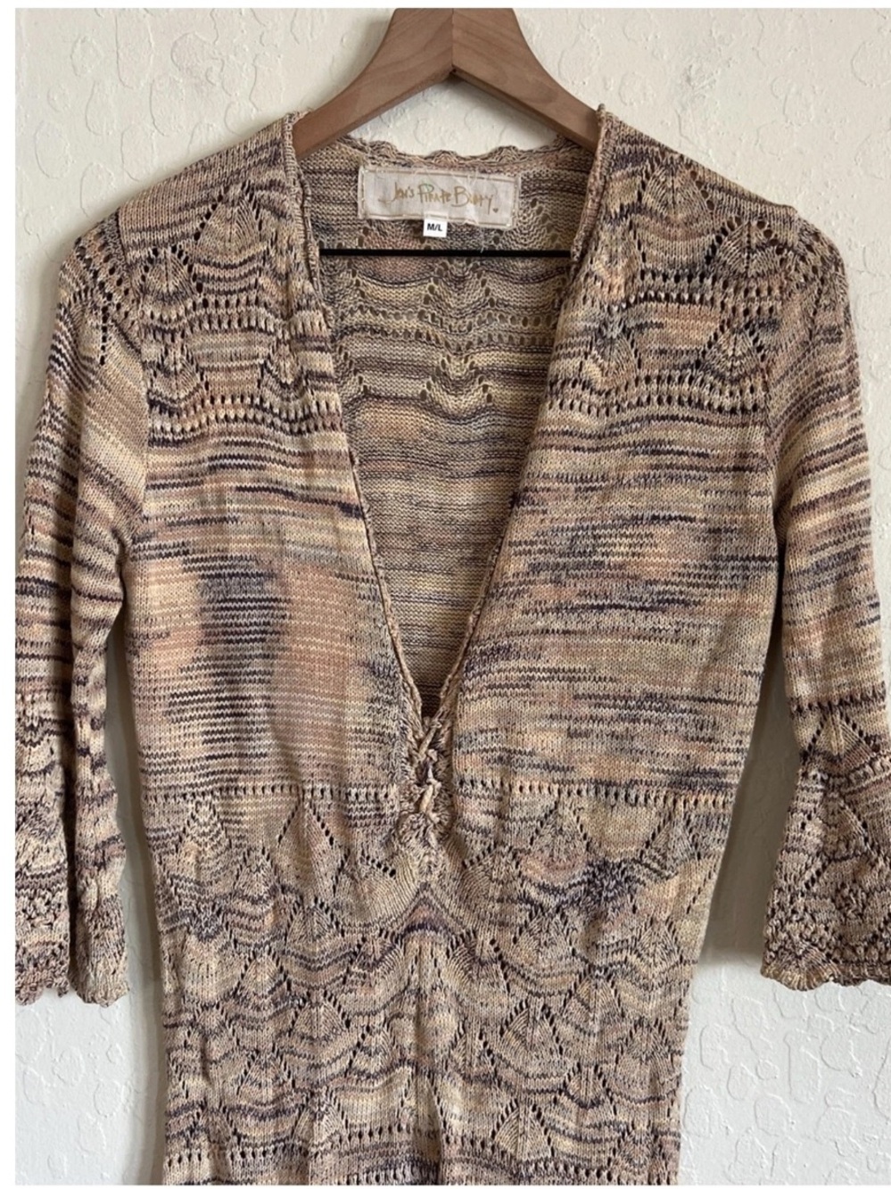 JENS PIRATE BOOTY MISSONI STYLE KNIT DRESS REVOLVE CULT GAIA ETERNE VINTAGE BOHO - Picture 4 of 15